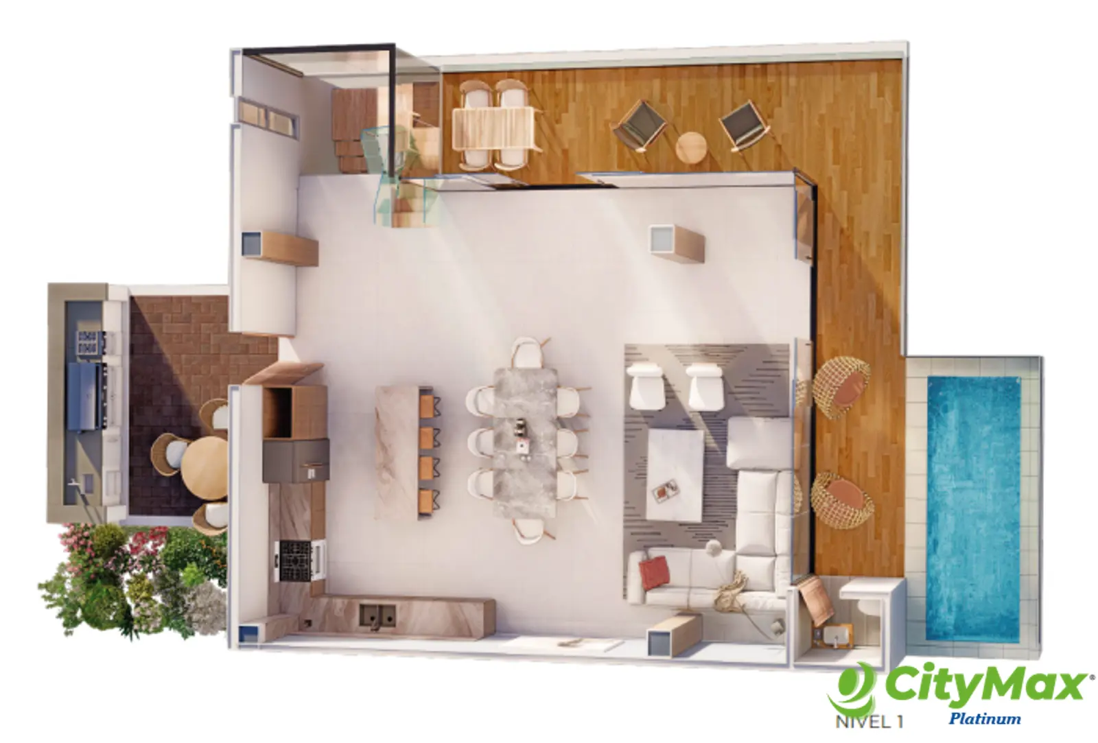 Venta de villa de 2 habitaciones 4 Niveles y Piscina - foto 8
